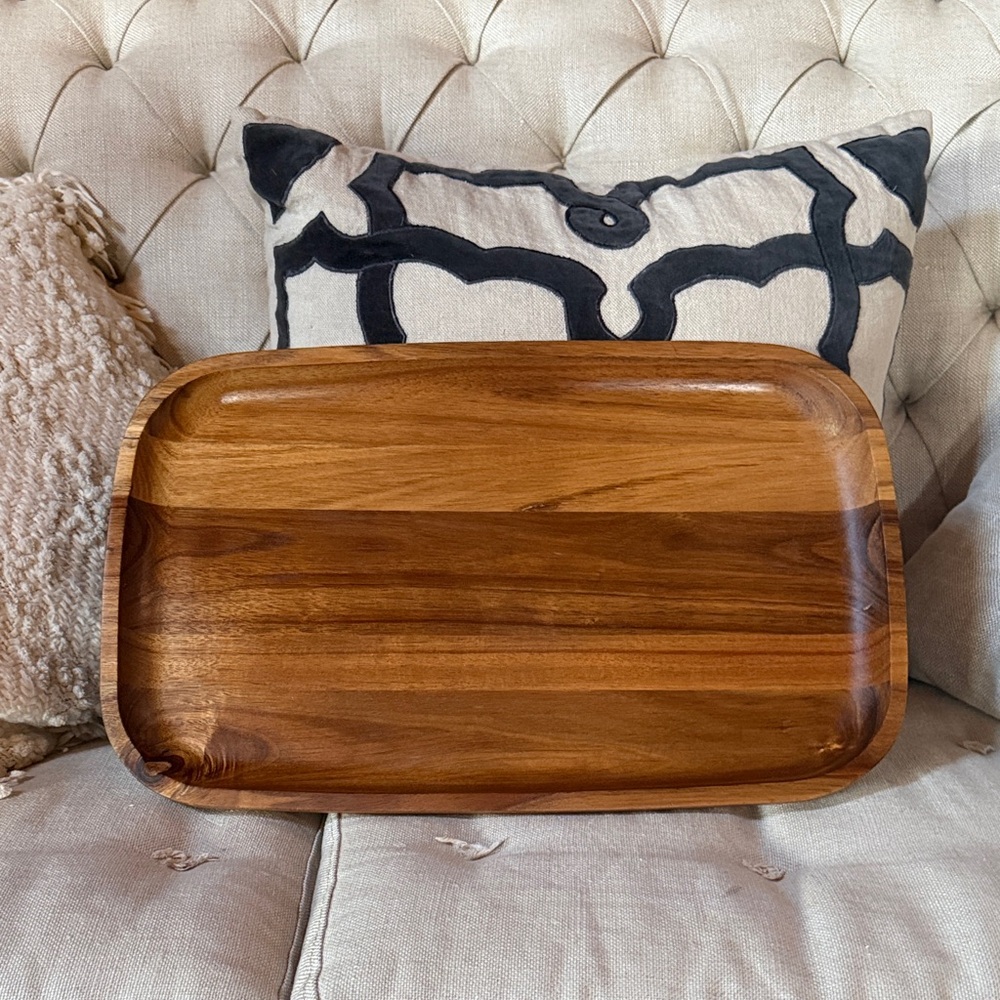 Threshold Acacia Wood Serving Tray